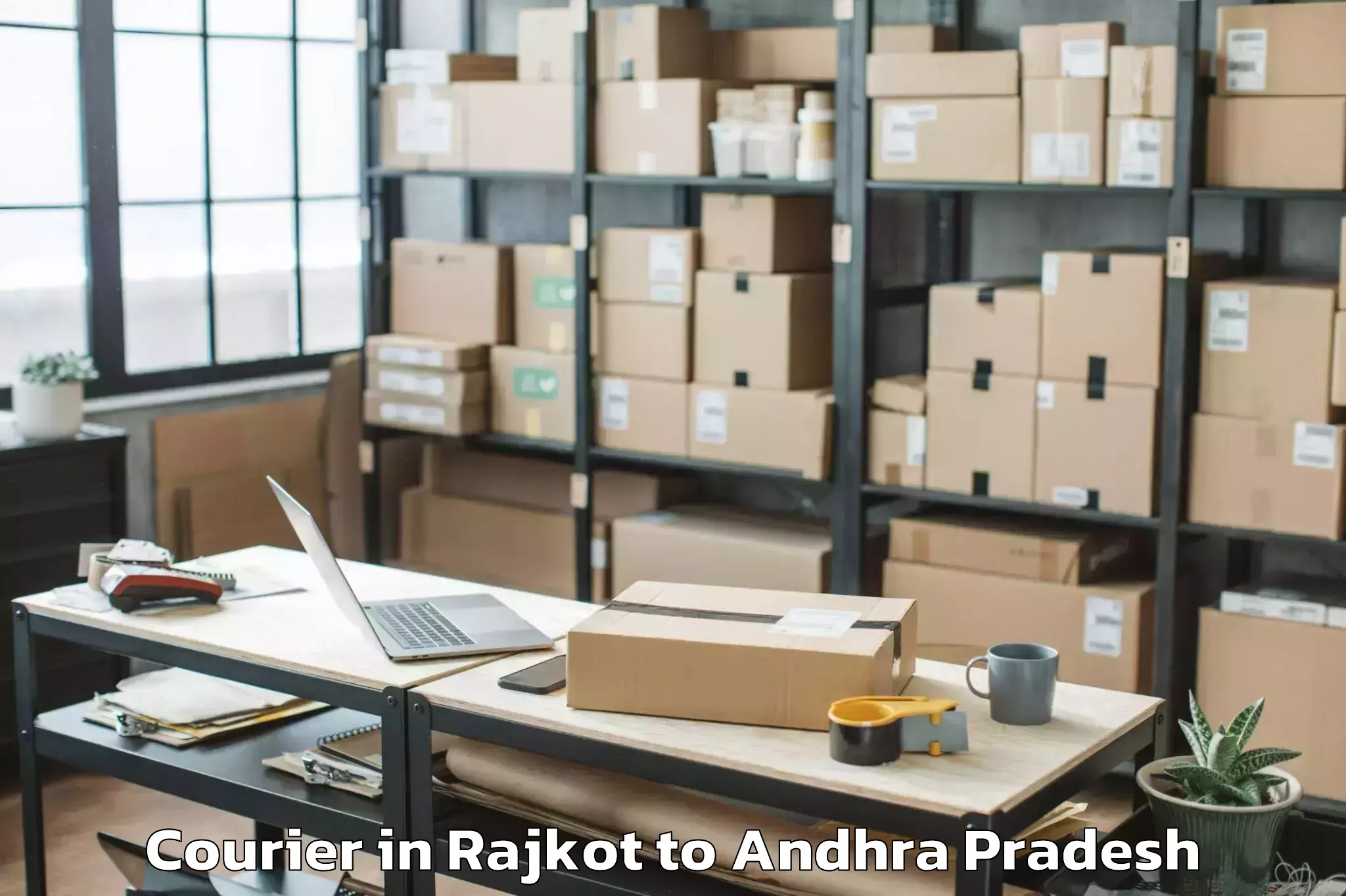 Top Rajkot to Sabbavaram Courier Available